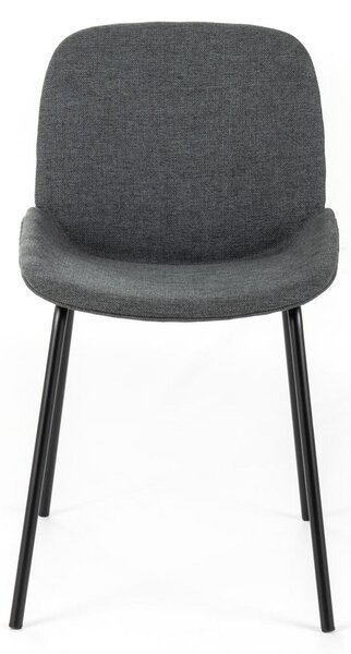 Sedia dalle linee morbide ed Rivestimento tessuto danno forma a MODELLO EVA dimensioni 52x46x h 80 cm - peso 5,5 kg sedia in tessuto Rivestimento Grigio scuro