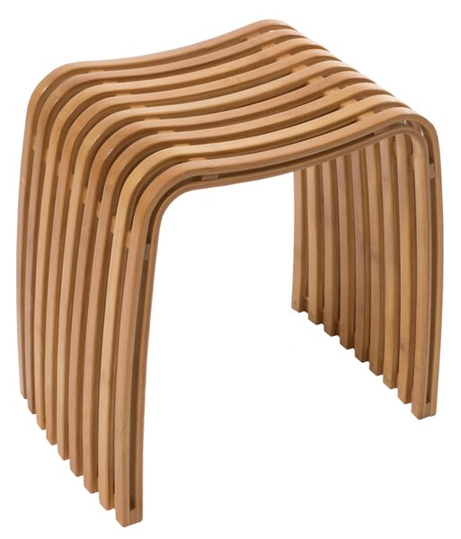 Sgabello realizzato in bamboo laccato e curvato a caldo Ordina Stool Dimensioni 46x31hx 46 cm e struttura e seduta ergonomica