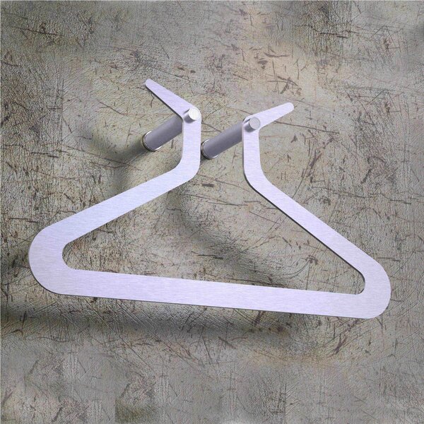 Servomuto, Appendino da parete in acciaio inossidabile EGO 1 dimensioni 11x25x h 45 cm peso 3 kg colore inox