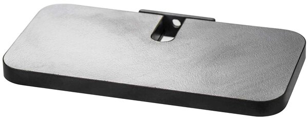 Mensola da applicare alla barra della collezione SISTEMA PROP Dimensione 20,5x10,5 cm colore nero opaco