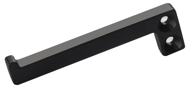 Appendino in alluminio da fissare alla barra SISTEMA PROP 105x60x10 mm Pu� essere posizionato con il gancio a destra oppure a sinistra rispetto alla barra