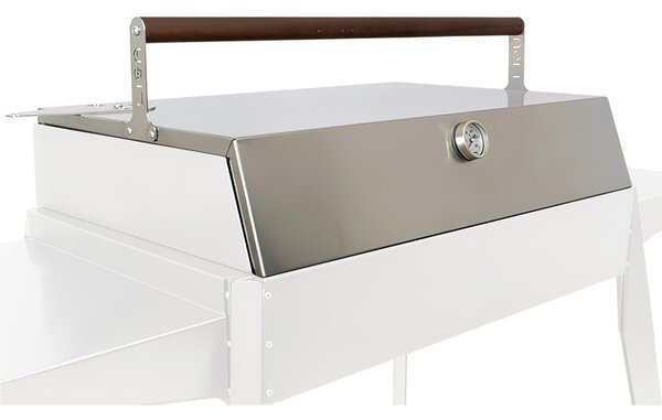 Forno Coperchio per Barbecue a Carbone ETNA e ETNA MAXI a Carbone Dimensione 59x40xh 11 cm ideale x la cottura indiretta n Acciaio Aisi 430