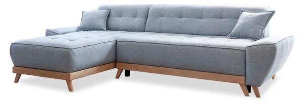 Divano letto azzurro ad angolo variabile Dazzling Daisy - Miuform
