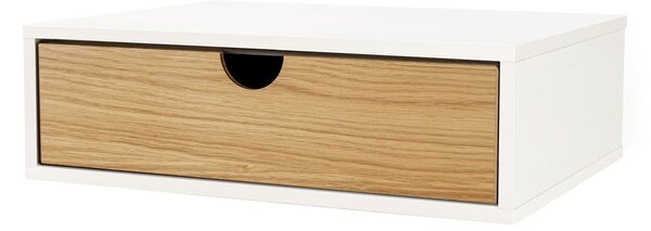 Comodino in rovere bianco/naturale Farsta - Woodman