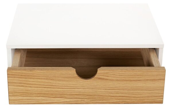 Comodino in rovere bianco/naturale Farsta - Woodman