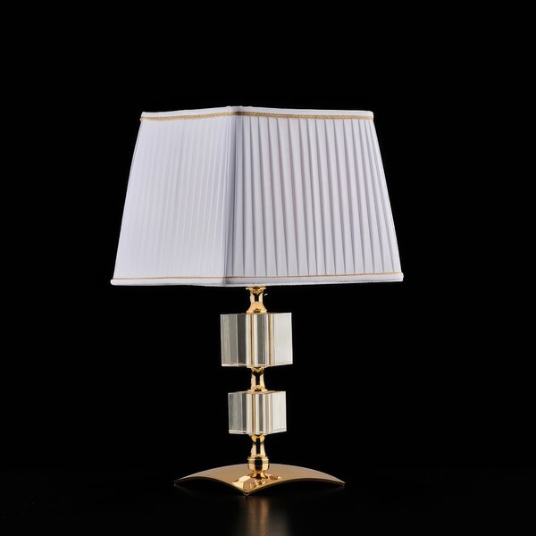 Lumetto Franz in Ferro Dorato e Cristallo, 36x�20 cm, Oro Lucido Cristallo, 1xE14 - 42 Watt Max