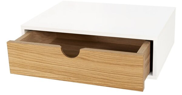 Comodino in rovere bianco/naturale Farsta - Woodman