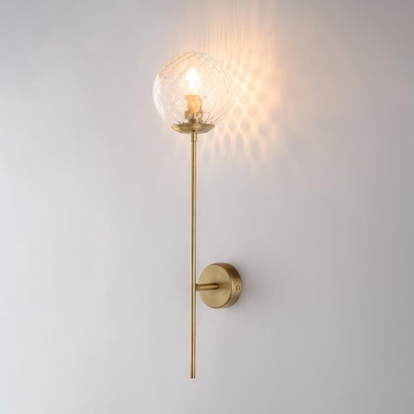 Applique Demetra in Ferro Bronzato Spazzolato, 54x13x17 cm, Bronzato, 1xE14 - 42 Watt Max