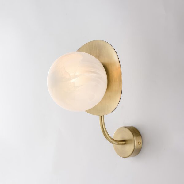 Applique Selene in Ferro Bronzato Spazzolato, 16x28x26 cm, Bronzato, 1xE14 - 42 Watt Max