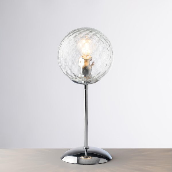 Lumetto Demetra in Ferro Cromo Lucido, H.32 - �13 cm, Colore Cromo Lucido, 1xE14 - 42 Watt Max