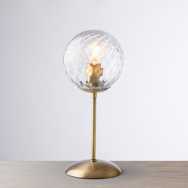 Lumetto Demetra in Ferro Bronzato Spazzolato, H32 - �13 cm, 1xE14 - 42 Watt Max, Colore Bronzato