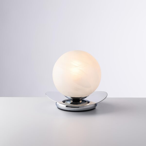Lumetto Selene in Ferro Cromo Lucido, �16xH16 cm, 1xE14 - 42 Watt Max, Colore Cromo Lucido