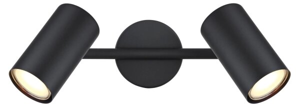 Globo 57914-2 - Faretto ALLVI 2xGU10/25W/230V nero