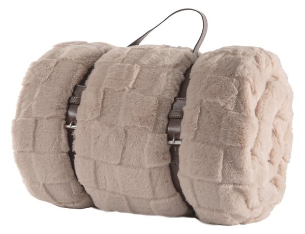 Coperta beige in micropile 150x200 cm Rava – Tiseco Home Studio