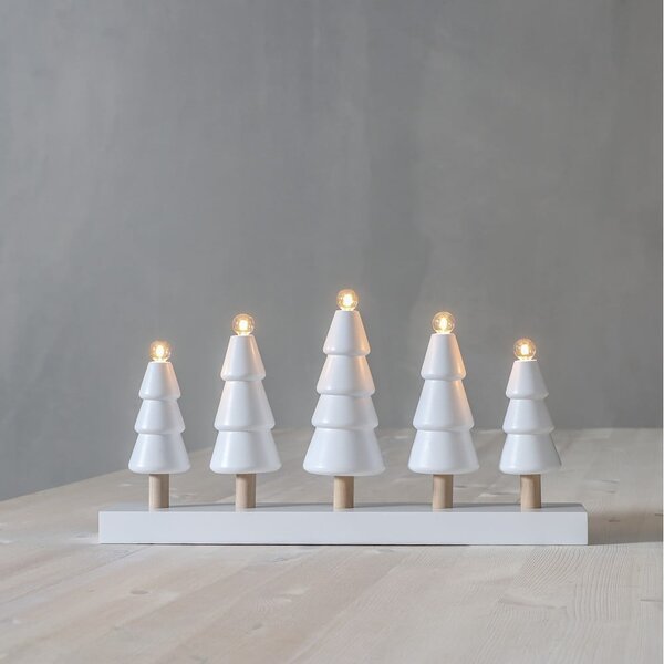 Decorazione luminosa bianca natalizia Skog - Star Trading
