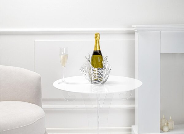Vaso Forma Iconica in Plexiglass SMALL Linea DRAPPEGGI ANIMALIER, Dimensioni 22x22x h 21 cm - 0,35 kg Colore trasparente