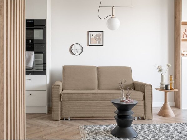 Divano letto beige 168 cm Lucky Lucy - Miuform