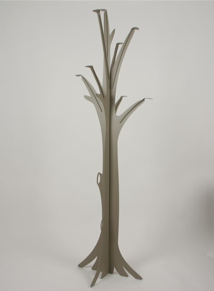 Appendiabiti da terra in metallo design Natura Albero Dimensioni 60x60x h 190 cm la natura con una struttura ad albero con rami colore Tortora Pastello