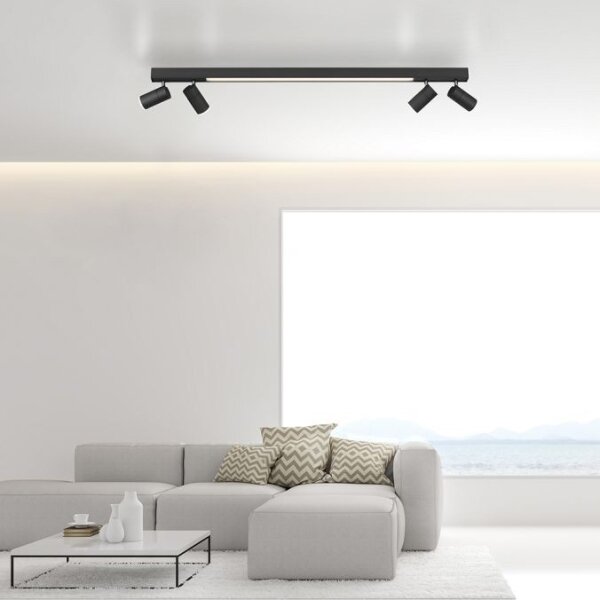 Paul Neuhaus 6121-13 - Faretto LED dimmerabile 4xLED/4W/230V + LED/9W+RC