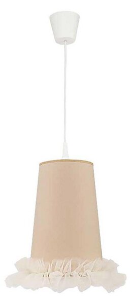 Duolla - Lampadario a sospensione per bambini BALLET 1xE27/40W/230V diametro 21 cm beige