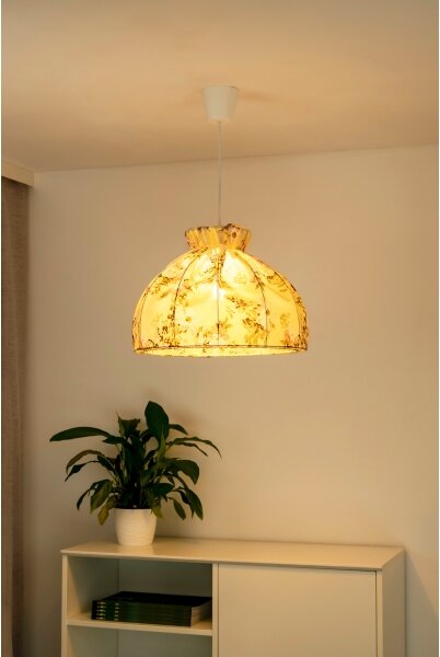 Duolla - Lampadario a sospensione con filo VIOLIN 1xE27/40W/230V diametro 38 cm rosa