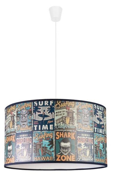 Duolla - Lampadario a sospensione per bambini PRINT M 1xE27/40W/230V diametro 35 cm poster