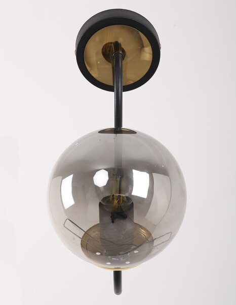 Lampada da parete nera/grigia ø 15 cm Oslo – Squid Lighting