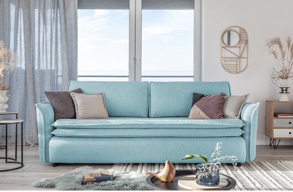 Divano letto azzurro Charming Charlie - Miuform