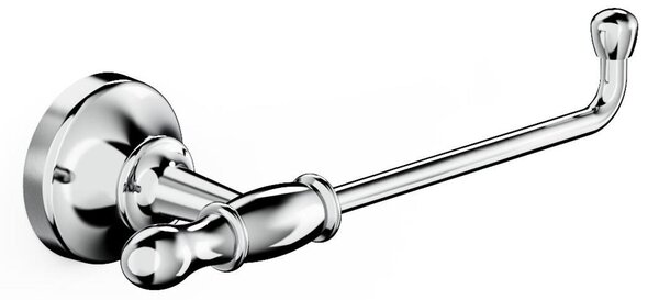 Portarotolo di carta igienica Cromato Collezione 900 Dimensione 20,6x h 6,5 cm in acciaio inox stile moderno cromo