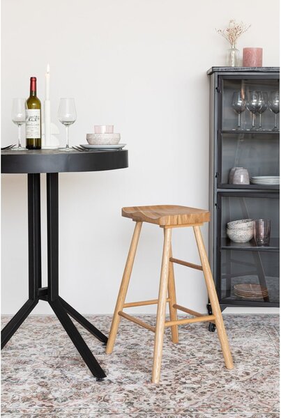 Sedia da bar di colore naturale in rovere massiccio (altezza della seduta 65,5 cm) Vander – White Label