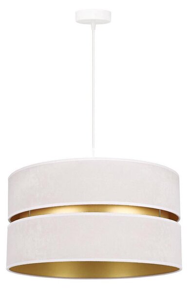 Duolla - Lampadario a sospensione con filo DUO 1xE27/15W/230V diametro 40 cm color crema/oro