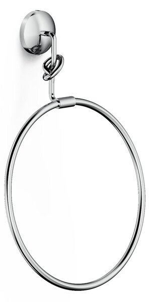 Portasalviette ad anello circolare Cromato Collezione RETRO Dimensione dimensioni 22x7xh 31 cm finitura Classica Ottone Satinato