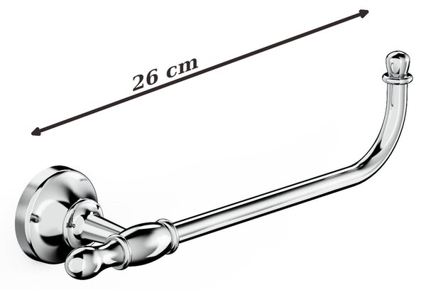 Porta Salviette da BIDET Cromato Collezione 900 Dimensioni 26x8,4x h 9,5 cm in acciaio inox stile moderno cromo