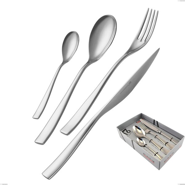 Confezione vetrina 16 pezzi Etoile Inox , 18/10 (AISI304), spessore 4 mm finitura inox lucido a specchio