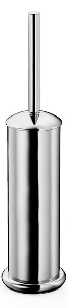 Porta Scopino da Terra in Ottone Cromato Collezione 900 Dimensione 11.5x11,5 x h 45 cm in acciaio inox stile moderno cromo