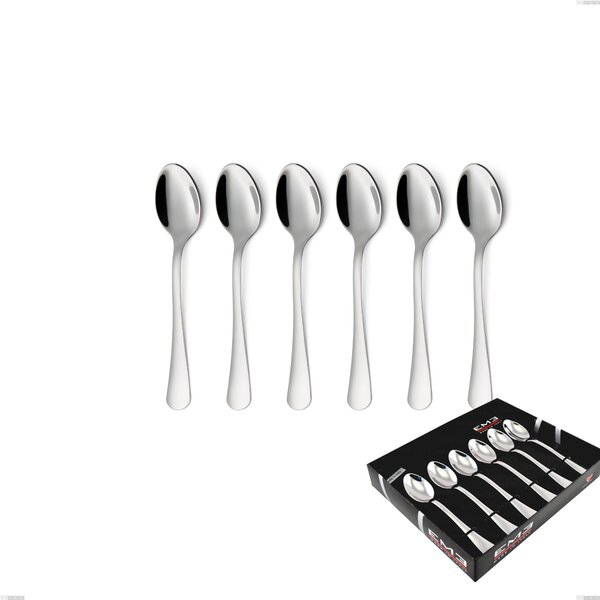 Confezione vetrina 6 pezzi caff� Milano inox 18/10 , Acciaio inox 18/10 (AISI304) lucido a specchio, spessore 2,5 mm