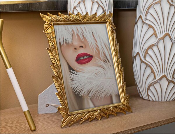 Cornice Portafoto da appoggio con cornice Dimensioni 27.3x2,2xh 32,5 cm PER FOTO 20x25 cm in POLYRESIN HEARTY Verticale Silver in scatola regalo