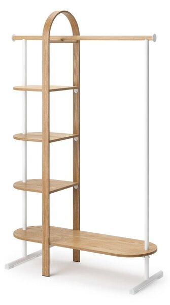 Set da corridoio in legno naturale di eucalipto bianco Bellwood - Umbra