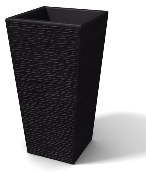 Porta vaso Vaso in polietilene EGIZIO rustico 32x22x53 cm ideale per arredare al meglio sia un ambiente interno che esterno Grafite