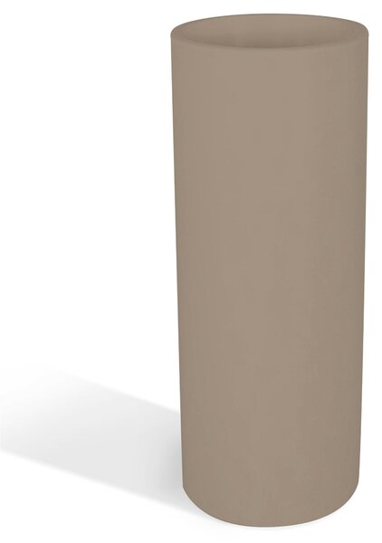 Vaso Porta vaso, BAROCCO in polietilene 35xh90 cm Modello Ionico spessore 2 mm colore Tortora