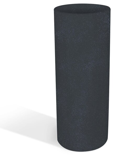 Vaso Porta vaso, BAROCCO in polietilene 35xh90 cm Modello Ionico spessore 2 mm colore Grafite