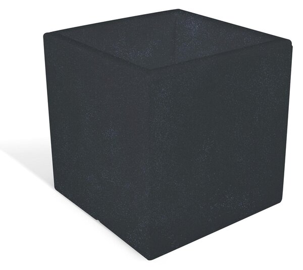 Porta vaso in polietilene MODELLO ELLENICO liscio Dimensioni 25 x25xh 25 cm uso interno esterno colore Grafite