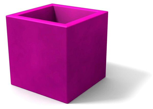 Porta vaso in polietilene MODELLO ELLENICO liscio Dimensioni 25 x25xh 25 cm uso interno esterno colore Viola