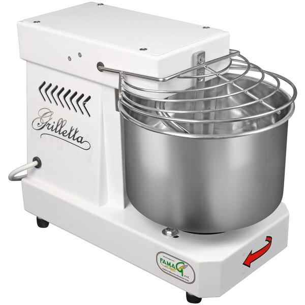 Famag Grilletta IM 5S-230 1 Velocit� - Dimensioni 25,5x45,5xh 34,5 cm Capacit� impasto 5 kg Impastatrice a spirale con testa FISSA inserimento facile impasto