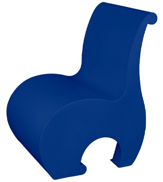 Poltrona Eddy, un vero gioiello di design in Polietilene, Dimensione 60x54x h 82 cm - Peso 10 kg design Ergonomico colore Blu