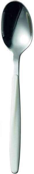 Cucchiaino da caff� My Fusion Set 6 pezzi in acciaio inox 18/10 (AISI 304) manico in ABS bianco lavabili in lavastoviglie