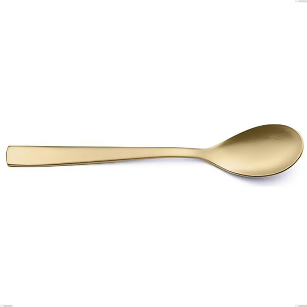 Cucchiaino caff� Etoile PVD Sabbiato Champagne, Acciaio 18/10 sabbiato, spessore 4 mm, lunghezza 147 mm, pvd champagne