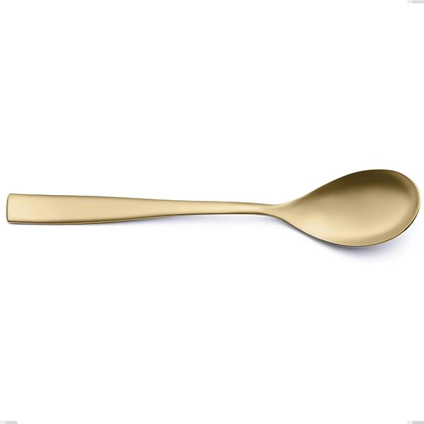 Cucchiaino frutta Etoile PVD Sabbiato Champagne, Acciaio 18/10 sabbiato, spessore 4 mm, lunghezza 190 mm, pvd champagne