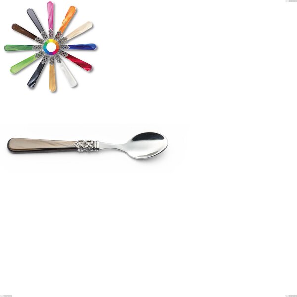 Cucchiaino moka Ginevra, (acciaio 18.10 aisi304), manico in nylon, Lunghezza 137 mm