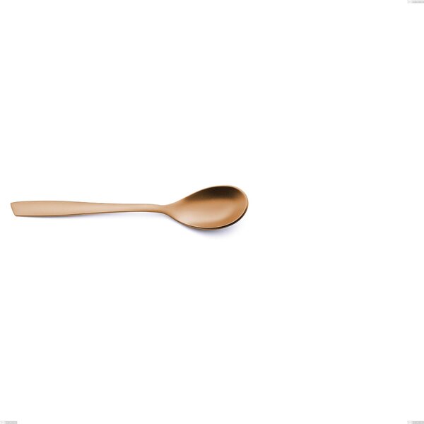 Cucchiaino caff� Eleven rose brunita lucida , Acciaio inox 18-10, AISI 304 Brunito Lucido, spessore 2,5 mm mm, lunghezza 147 mm